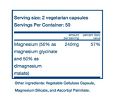 Vital Nutrients Magnesium (glycinate/malate) 120 mg (100 Veg Capsules)
