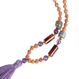 ADORE 108 MALA TASSEL NECKLACE in Amethyst