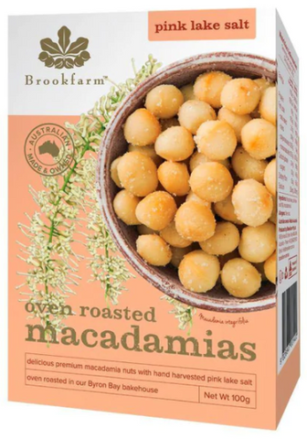 Brookfarm™ Oven Roasted Macadamias with Pink Lake Salt (100g)