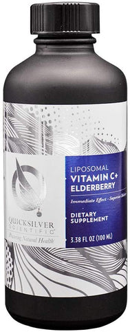 QuickSilver Scientific® Vitamin C+ Elderberry (3.38fl oz/100ml)
