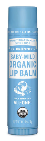 Dr. Bronner's - Organic Lip Balm, Baby Mild (0.15oz)